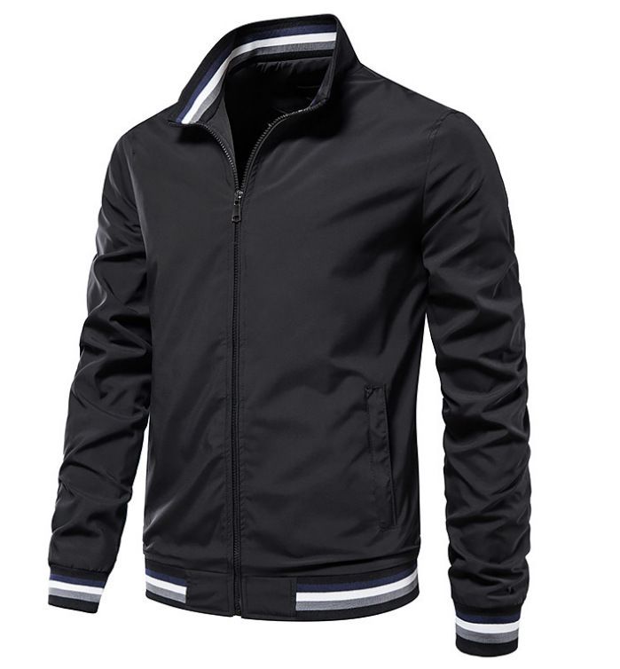 New Cross-Border Trade Casual Jacket For Men, Direct Sale, Spring And Autumn Sports Solid Color Men's Coat_voghion.com