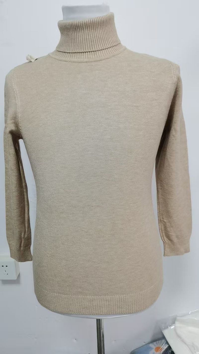 Maglione a collo alto da uomo 2024, vestibilità slim, autunno inverno, caldo, maglia dritta da uomo_voghion.com
