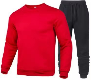 Neues Herren-Sportmode-Casual-Winter-Set mit einfarbigem Rundhalsausschnitt und Hose_voghion.com