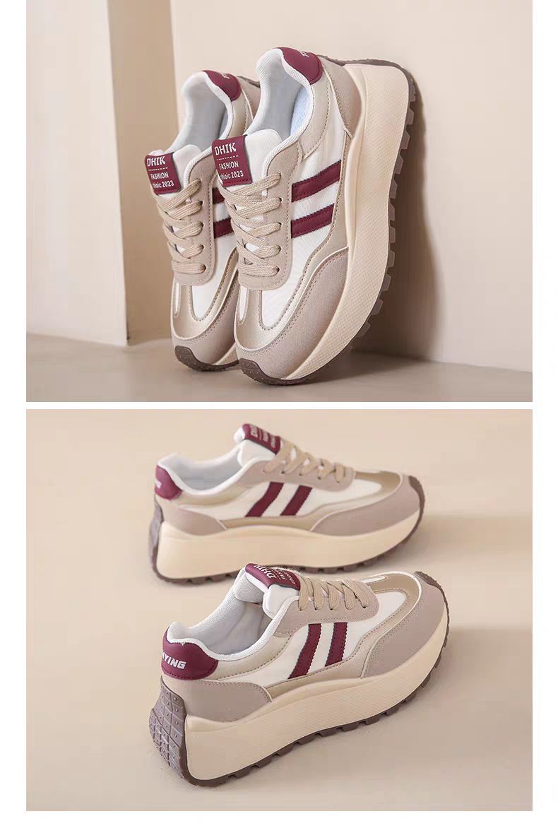Chaussures Forrest Gump à semelles épaisses et super chaudes pour femmes, nouvelles chaussures d'entraînement avec hauteur et pieds accrus, petites chaussures de papa, chaussures de sport décontractées_voghion.com