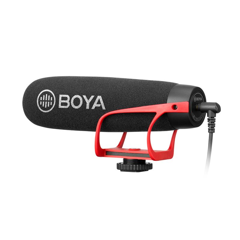BOYA BY-BM2021 Super-Cardioid Shotgun Microphone For Iphone Android Smartphone DSLR Camera Camcorder Interview Live_voghion.com