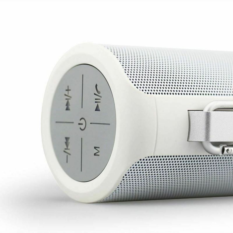 Enceinte Bluetooth sans fil TECEVO T8 blanche, basses puissantes, portable, pour l'extérieur et l'intérieur, Royaume-Uni_voghion.com