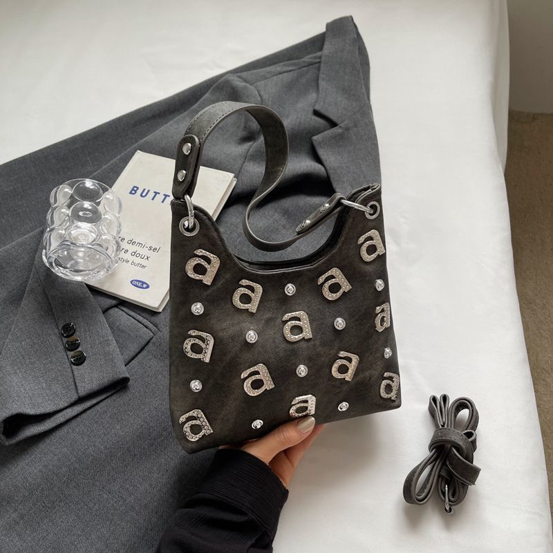 Nuova borsa a tracolla da spalla di alta qualità, grande capacità, da ascella, alla moda, Hundred_voghion.com