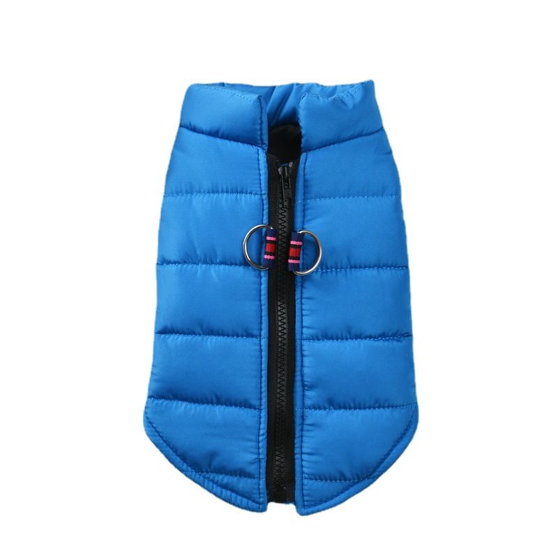 New Autumn Winter Pet Vest Warm Clothes Fashionable And Elegant Zipper Dog Clothing_voghion.com