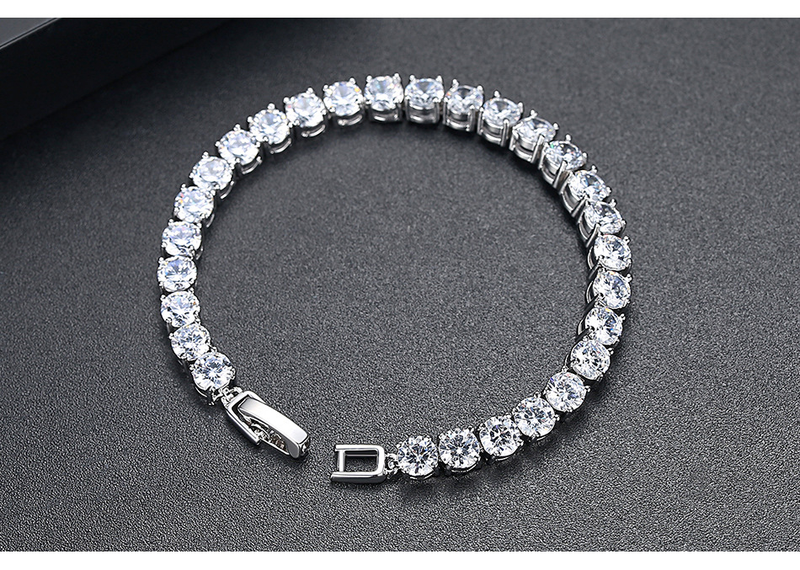 Simple Zircon Personalized Women's Jewelry String Gift Bracelet_voghion.com