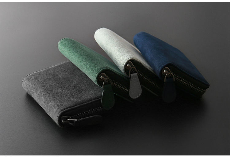 Card bag men's suede leather card clip bag exquisite anti demagnetization multifunctional small card clip ID bag wallet Card holder female_voghion.com