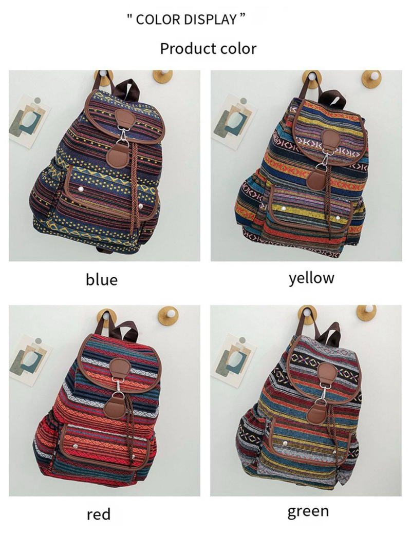 Boho Mandala Ethnic Bohemian Backpack Purse For Women Anti Theft Fashion Back Pack Shoulder Bag_voghion.com