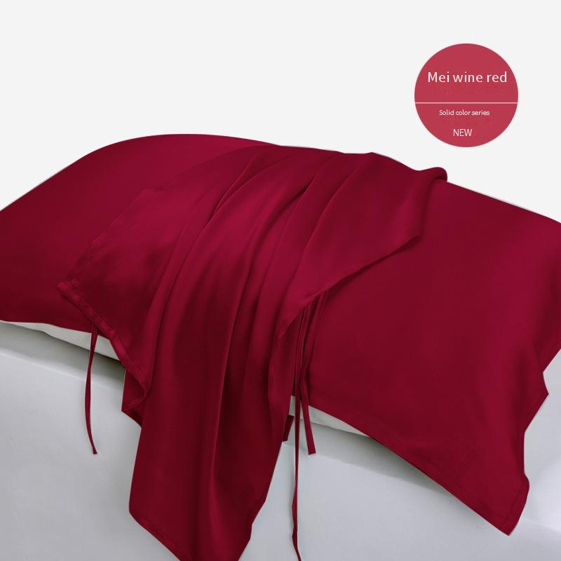 Conjunto de fronha e cachecol 100% seda amoreira - Ultra macio e suave, antirrugas e proteção para os cabelos (Acessórios de cama premium elegantes em cores puras)_voghion.com