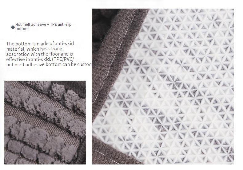 Tapis chenille tissé plat – Support antidérapant en TPE, doux et résistant pour salon, chambre et cuisine (plusieurs tailles et couleurs)_voghion.com