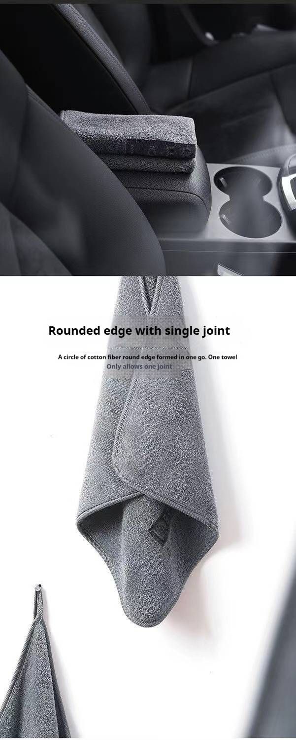 Suede Car Wash Towels - Ultra-Soft Microfiber Cleaning Cloths For Auto Detailing & Interior Care (25x30cm To 35x75cm, Gray) - Lint-Free_voghion.com