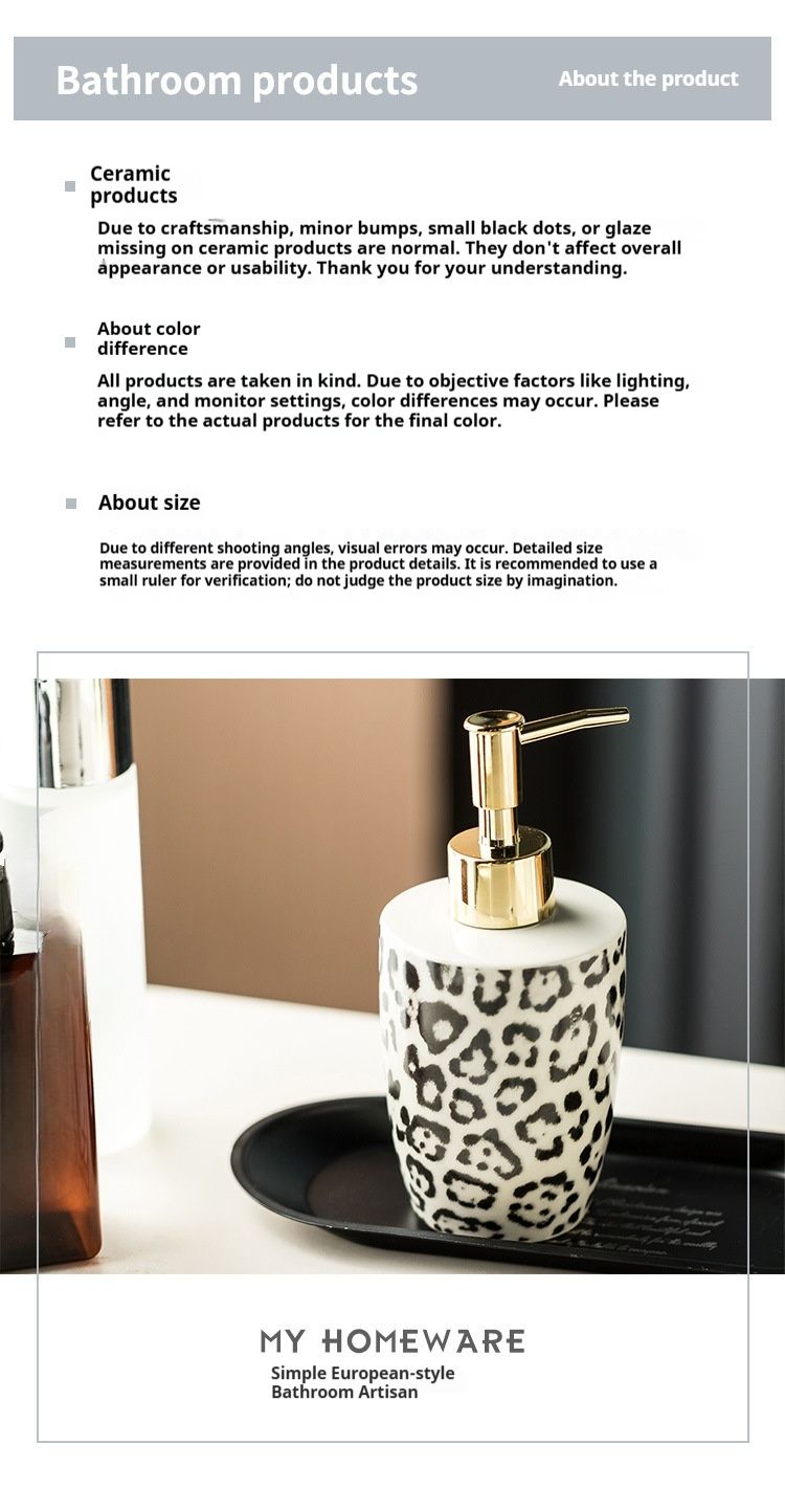 Ceramic Dispenser Bottle For Soap, Shampoo & Lotion – Stylish Foam Pump With Decorative Patterns (340ml, Hotel & Home Use)_voghion.com