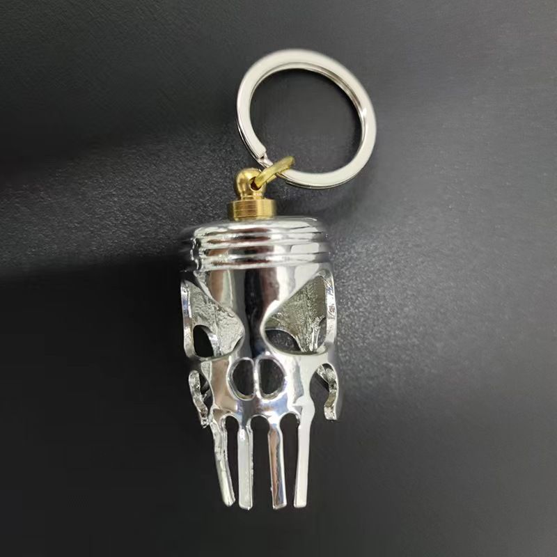 Best-selling Alloy Skull Keychain Accessory Decorative Piston Art Keychain Pendant_voghion.com