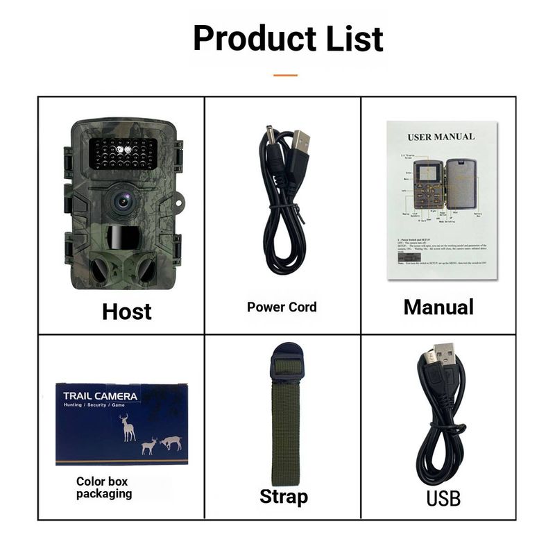 Professional Hunting Camera With 2.0" Screen, 58MP Night Vision & PIR Motion Sensor – IP66 Waterproof Wildlife Trail Camera_voghion.com