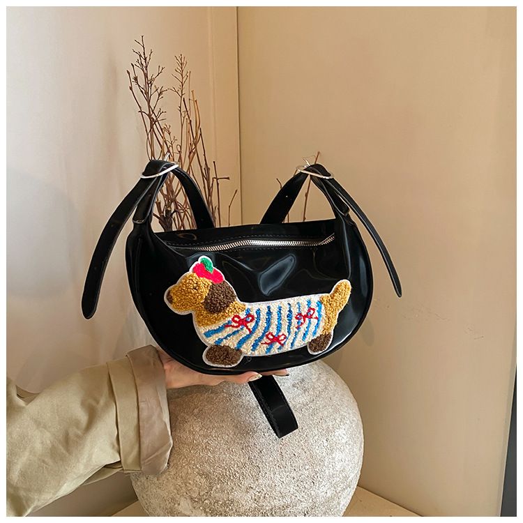 2024 new Korean version nylon canvas women's niche armpit casual bucket bag, large capacity handbag_voghion.com