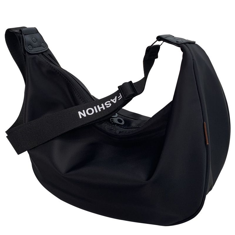 Borsa a tracolla casual da donna, 2025, nuova moda, grande capacità, tracolla larga, in nylon, alla moda e leggera._voghion.com