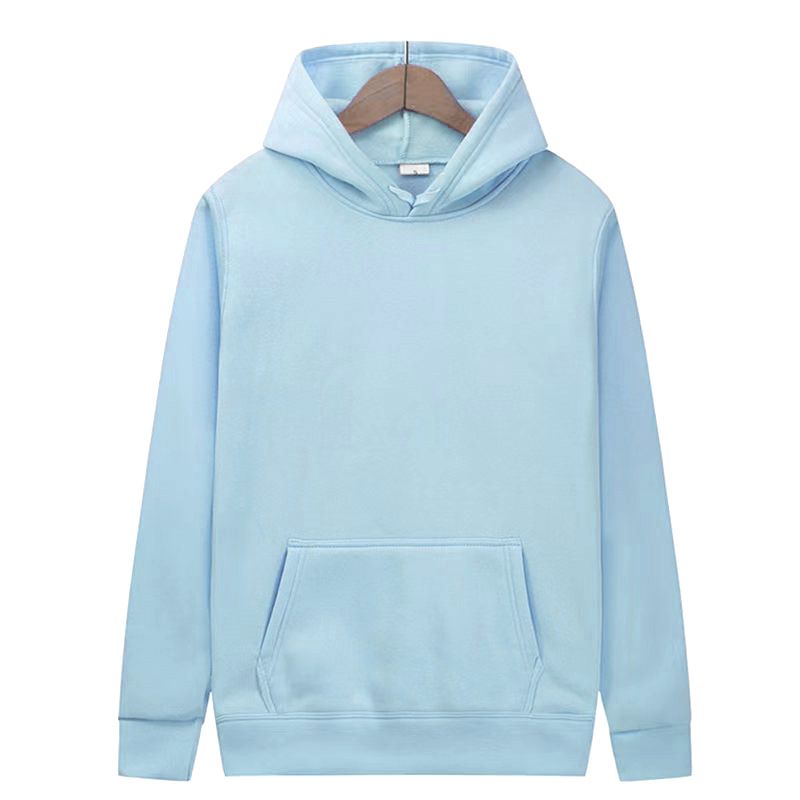 Men's And Women's Plain Hoodie Sweatshirt Fleece Multi-color Multi-size Autumn Winter Sportswear Factory Stock_voghion.com