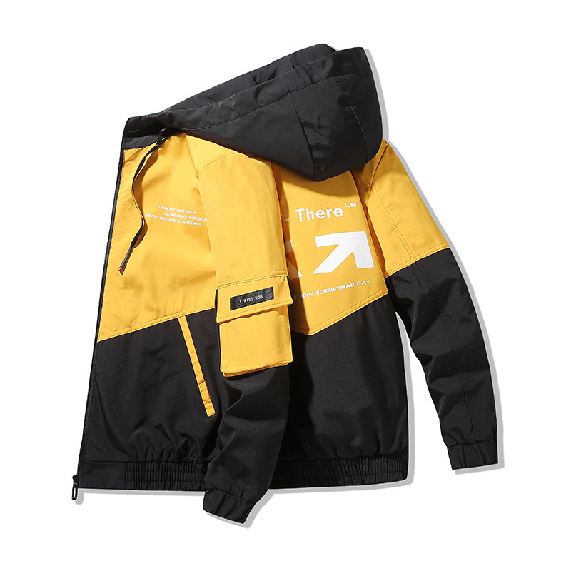 Herenjas Herfst Nieuwe Jeugd Mode Casual Jas Capuchon Los Knap Top Spot Groothandel_voghion.com