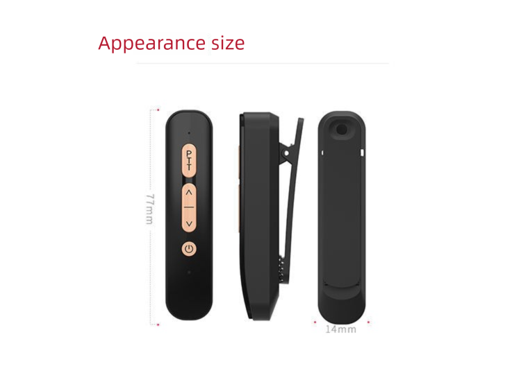 Mini auricolare walkie-talkie in miniatura per parrucchiere, salone di bellezza, ristorante, portatile, wireless, piccola coppia_voghion.com