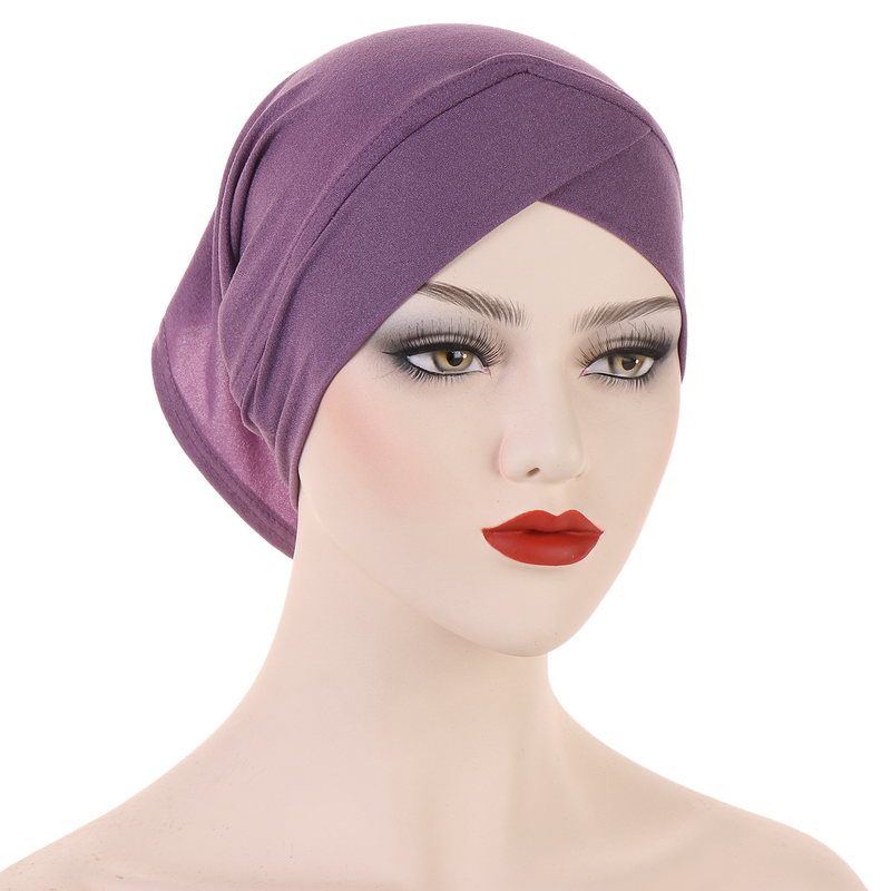 Women's Hats new cross-border women's hat, Muslim bottom hat, fashionable and comfortable pullover hat_voghion.com
