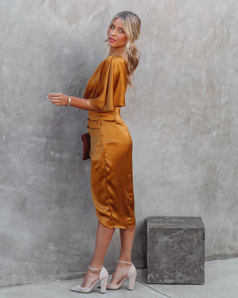 Damen Sexy Einseitige Ärmel Rose Segment Unregelmäßigen Rock Kleid Abendkleid Für Frauen_voghion.com