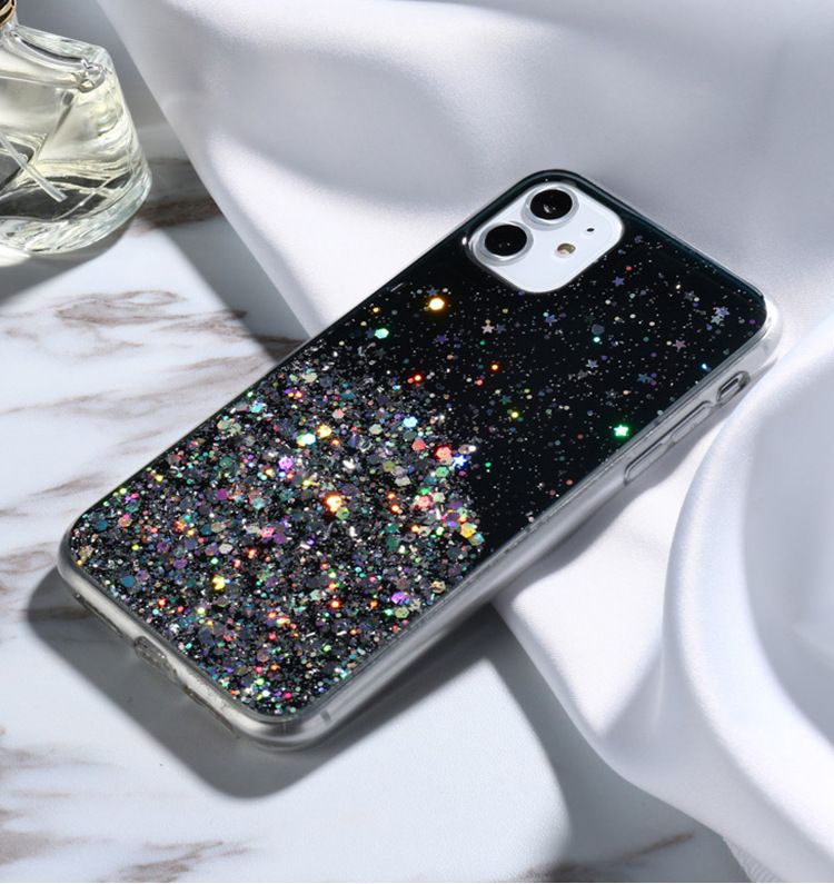 voor Huawei Mate 60 Pro Honor X90 X50 X40 X30 X20 Nova 8 Case Sier Foil Paillette Epoxy Cover Soft Clear Shell Anti-val_voghion.com