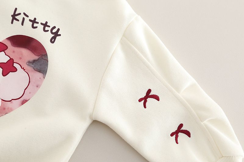 Felpa con cappuccio autunnale per bambine e bambini, abbigliamento primaverile per neonati 2025, nuovo set di due pezzi con cartoni animati, alla moda_voghion.com