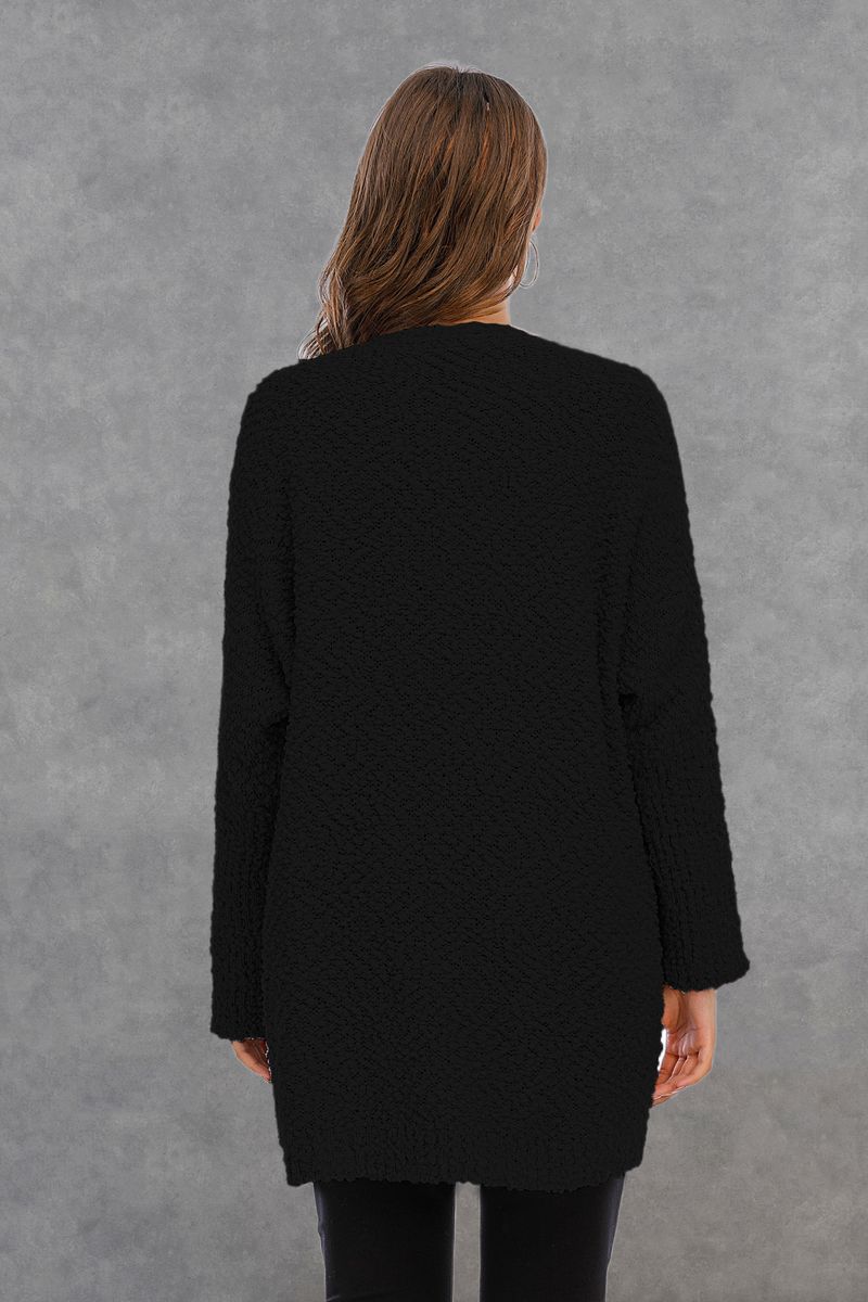 Women's plus size women's knitted double cardigan coat long sweater_voghion.com