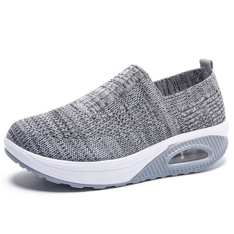 Women's Large Size Shoes Air Cushion Mesh Half Slippers Women_voghion.com