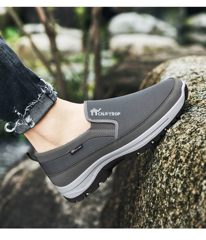 Men's non slip one foot walking shoes, large casual mesh sports shoes, soft sole_voghion.com