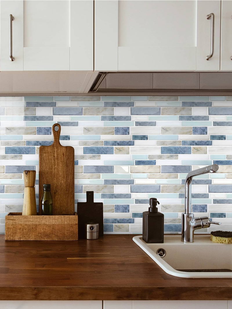 25 gab. marmora 2D virtuves sienas uzlīmes. Pašlīmējošas mājas dekoru uzlīmes flīžu virsmām, sienām, vannas istabas un ēdamistabas dekorēšanai/renovācijai._voghion.com