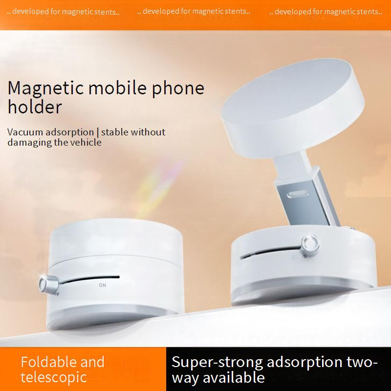 Magnetischer Telefonhalter, 360° drehbare und faltbare Autotelefonhalterung, starker Telefonständer mit Vakuumsauger für Auto/Schreibtisch/Zuhause, universelle Kompatibilität_voghion.com