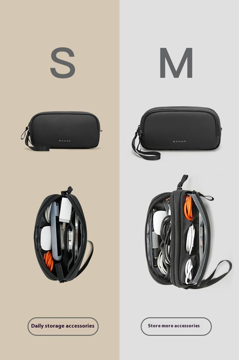 BANGE Charger Digital Accessories Functional Multi Layer Portable Leisure Travel Storage Bag_voghion.com