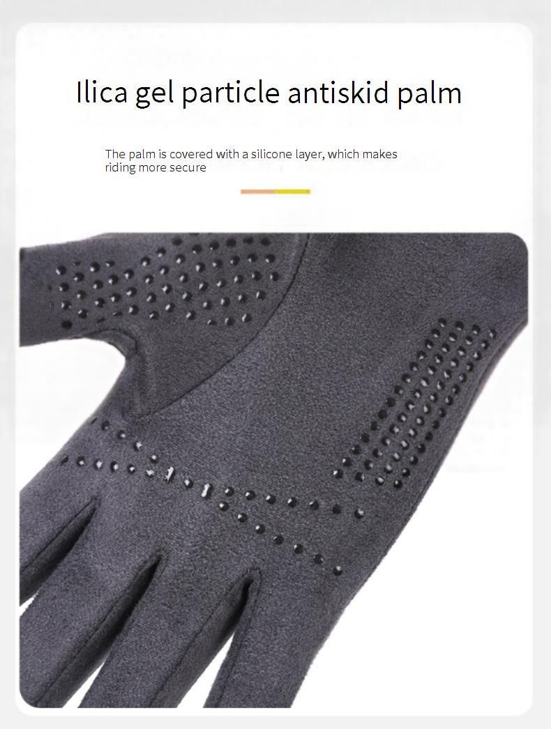Gants de cyclisme d'hiver T-BAGWELL pour hommes et femmes - Compatibles avec les écrans tactiles, coupe-vent, antidérapants et thermiques, avec découpes pour les doigts et logo en métal_voghion.com