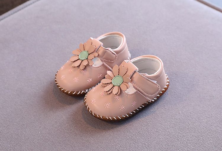 Mother & Kids Babyprinsesschoentjes voor meisjes, babyschoentjes met gesloten neus, 0-3 jaar, 1 peuterschoentje, zachte onderkant, antislip, 6-24 maanden_voghion.com