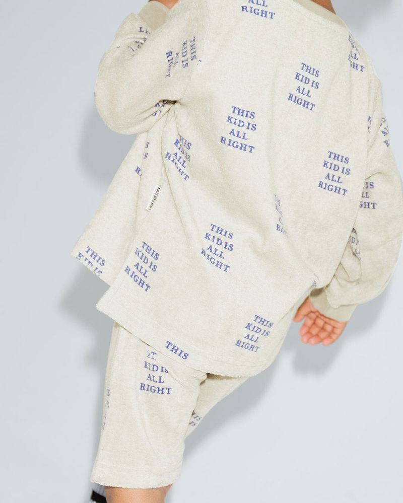 Vêtements pour enfants automne et hiver pull à manches longues short imprimé ensemble deux pièces_voghion.com