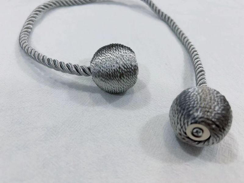 Rechte koptelefoon, kalebas stijl gordijn magneet gesp, huistextiel accessoires, touw, raamdecoratie bindband_voghion.com