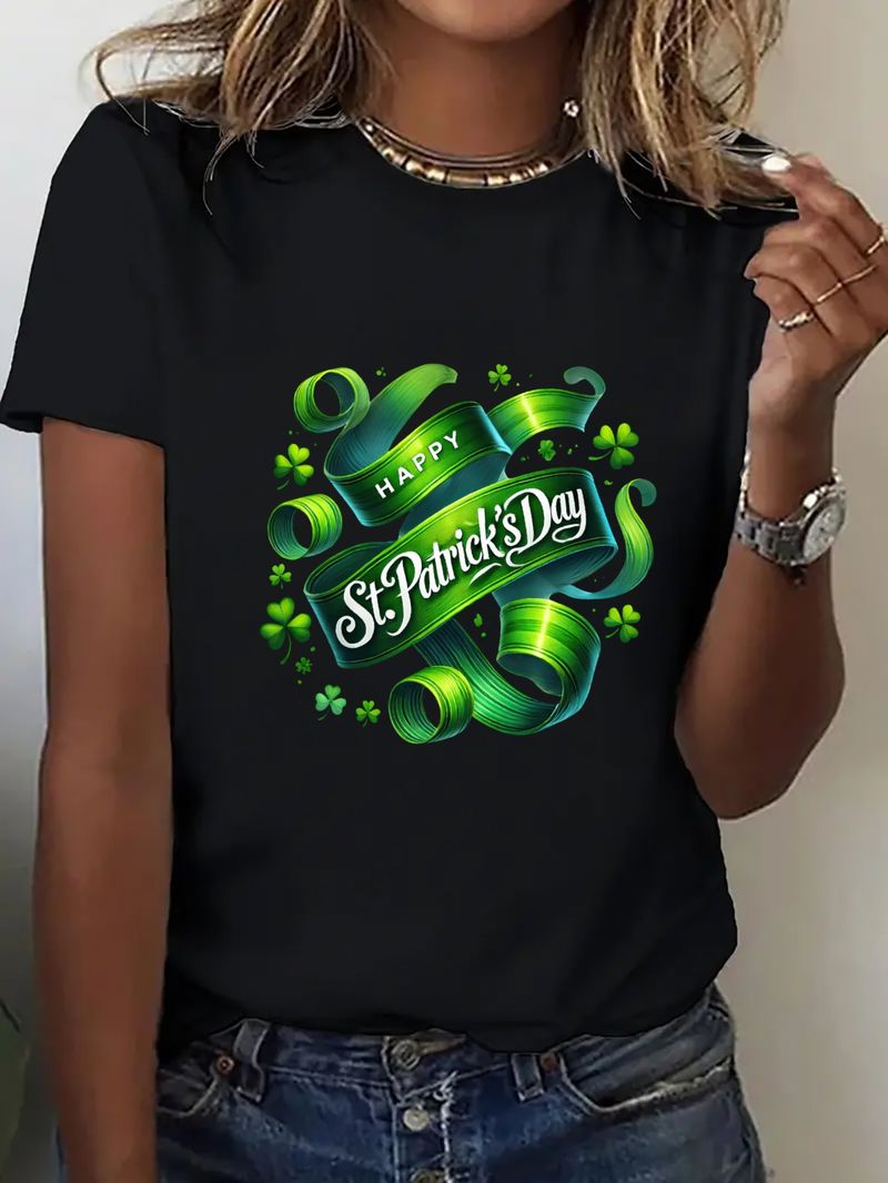 Lente en zomer Europese en Amerikaanse dames nieuwe dames casual mode losse tops bedrukte dames T-shirts_voghion.com