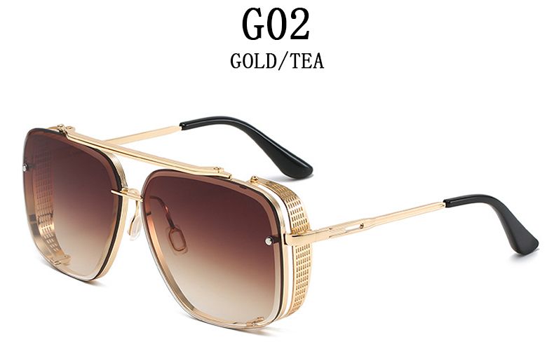 Mode Vintage Steampunk Männer Punk Übergroße Sonnenbrille Frauen Trendy Retro Quadrat Gafas De Sol Hombre Lunette Soleil Femme_voghion.com