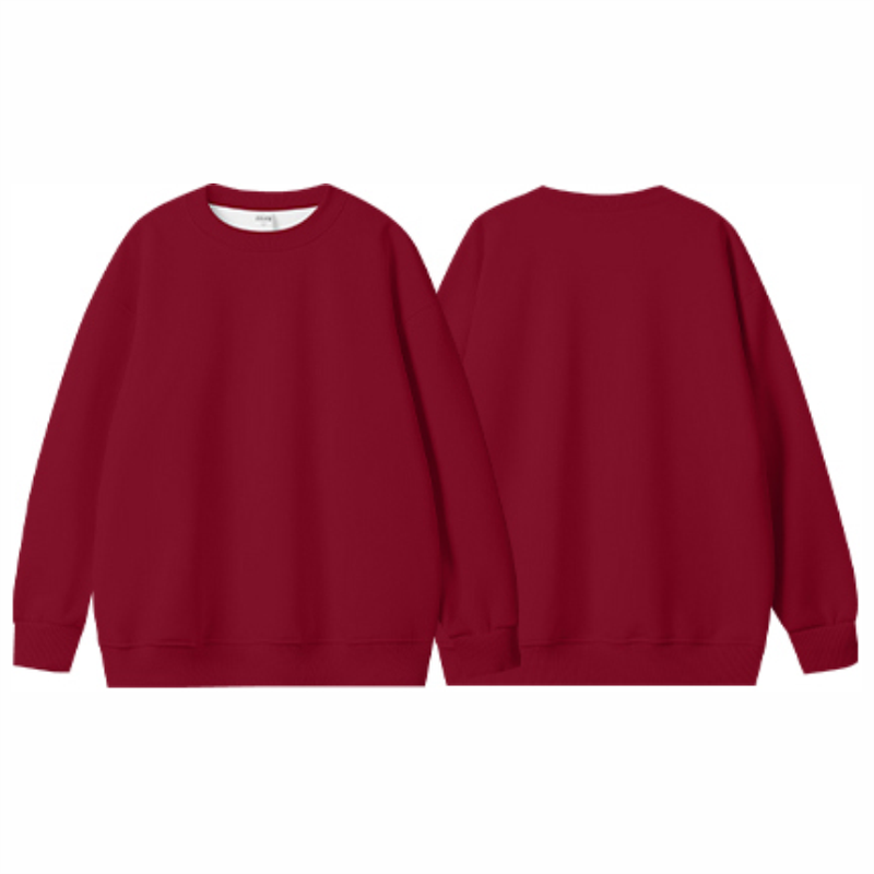 Felpa da uomo e da donna alla moda, 100% cotone, calda e calda, con logo personalizzato, ampia e tinta unita, girocollo_voghion.com