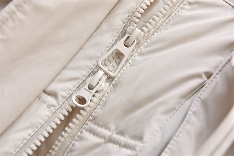 Damenbekleidung Arbeitskleidung lange warme Jacke Jacke für Damen 2024 Wintermode schmale Taille großer Pelzkragen warme weiße Ente warme Jacke über dem Knie Parka_voghion.com