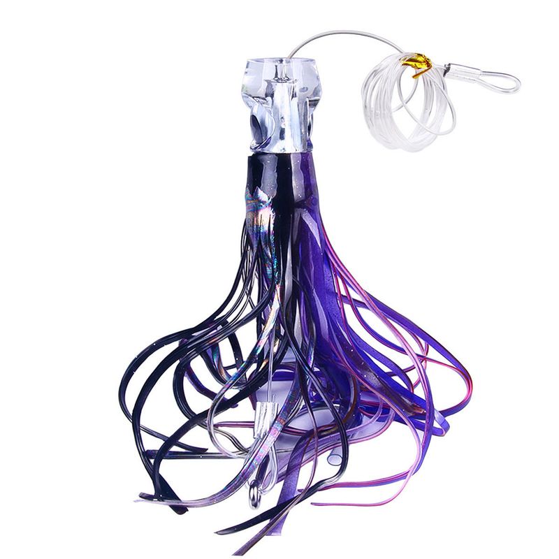 Trolling Soft 6 Colors 9inch Acrylic Octopus Bionic Boat Sea Fishing Lure Tuna Bait_voghion.com