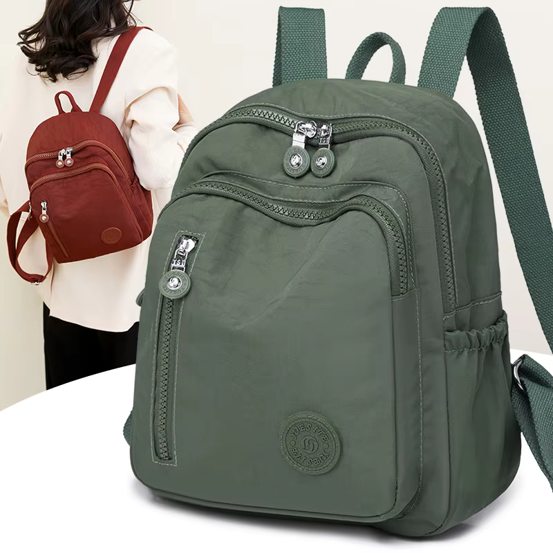 Mini zaini da donna 2024 Nuovo zaino da viaggio in nylon impermeabile di grande capacità Zaini multitasche per ragazze adolescenti Mochilas_voghion.com