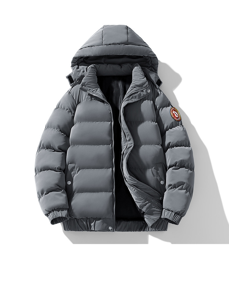 cotton padded jacket for men 2023 winter new thickened warm loose hooded down padded jacket_voghion.com