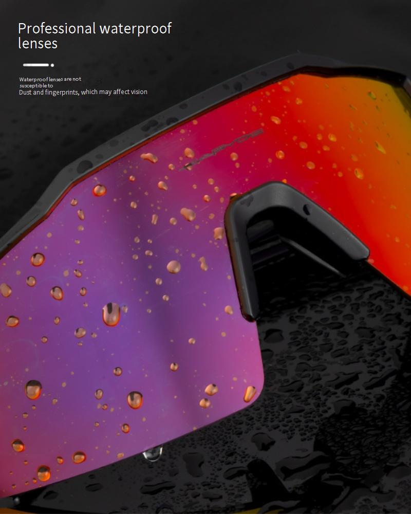 Polarized Four Lens Cycling Glasses Bicycle Windproof Goggles Polarized Road Bike Myopia Sunglasses_voghion.com