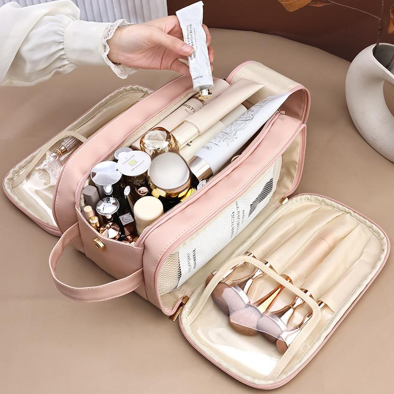 Makeup Tools & Accessories Cosmetic Bag High End Large Capacity Portable Three Layer High Value Business Trip Travel Waterproof Storage Bag_voghion.com