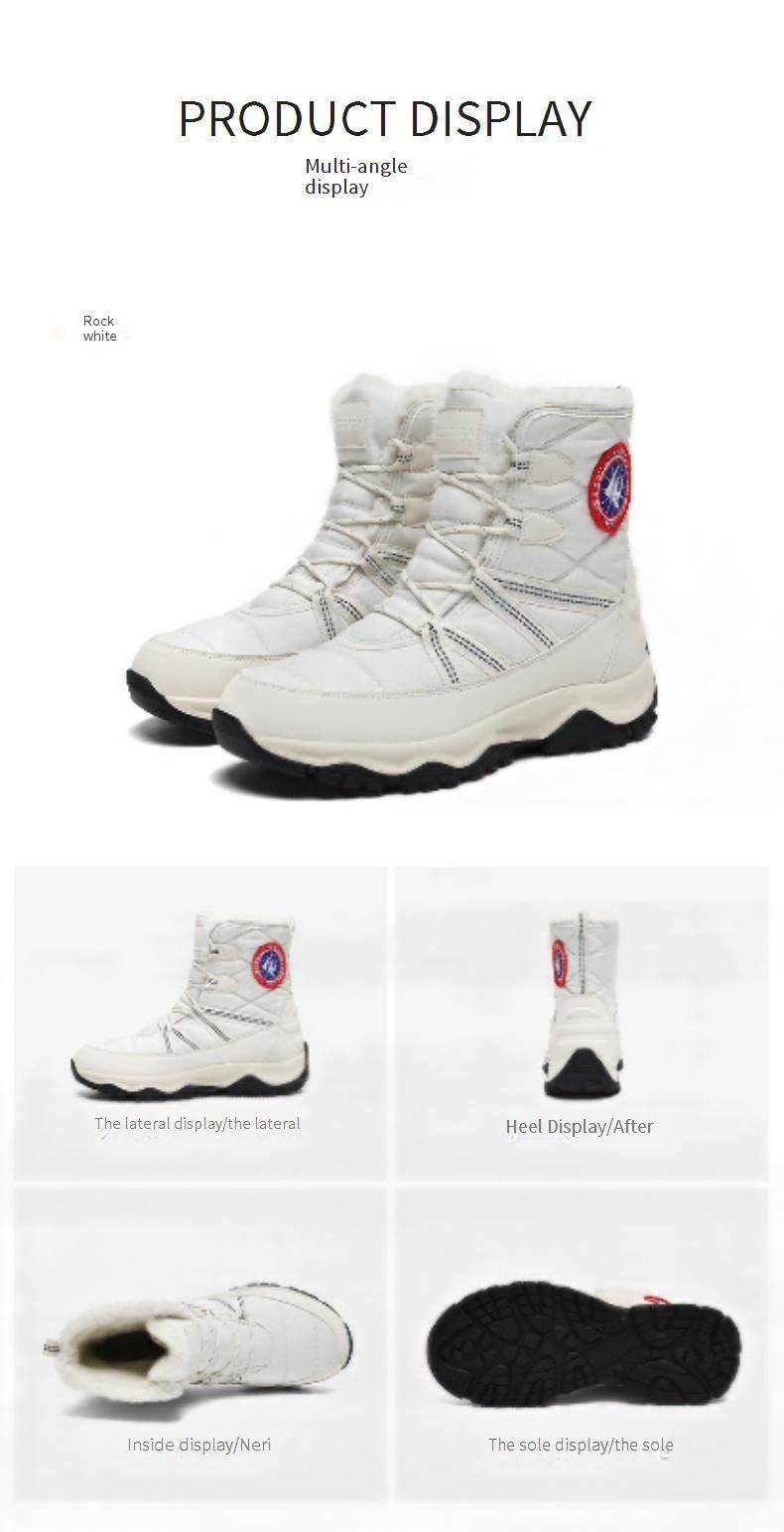 BUFFNY Unisex Winter Sneeuwlaarzen Waterdichte Slipvaste Geïsoleerde Koppelsschoenen Met Kunstbont Voering Voor Buitenactiviteiten_voghion.com