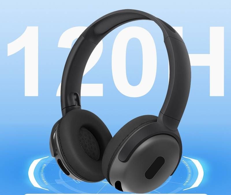 MAX PRO Wireless Bluetooth Headphones With Built-in SD Card Slot - Over-Ear Stereo Headset For Music & Calls (Black/White)_voghion.com