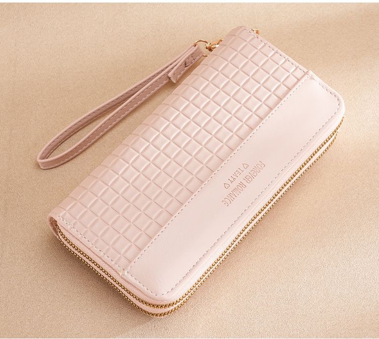 Damen Geldbörse Kleine Geldbörse Mädchen Lange Spleißen Doppel-Reißverschluss Mode Handtasche Geld Clip_voghion.com