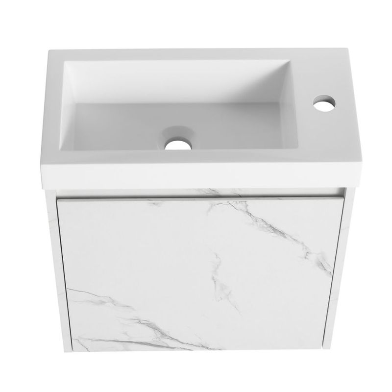 20'' Floating Wall-Mounted Bathroom Vanity with Resin Sink & Soft-Close Cabinet Door_voghion.com