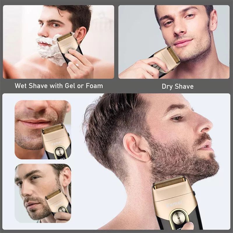 Rechargeable Mens Razor Electric Shaver Cordless Beard Shavers Trimmer USB Gift_voghion.com